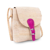 Cork Phone Crossbody Bag – Lightweight Mini Vegan Shoulder Bag in Natural Cork