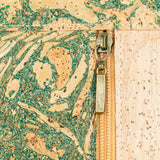 Eco-Friendly Cork Crossbody Bag with Marble Print - Vegan Leather Shoulder Bag BAGP-319-D