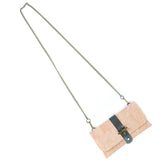Natural Cork Crossbody Wallet with Chain Strap & Bee Charm BAG-2372