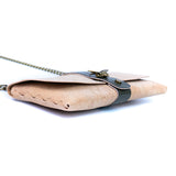Natural Cork Crossbody Wallet with Chain Strap & Bee Charm BAG-2372