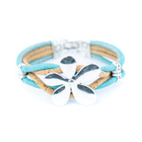 Handmade Cork Flower Bracelet – Natural & Vegan
