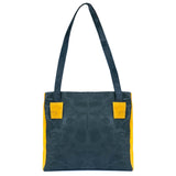 Cork Handbag for Women – Dual Tone Tote with Front Pocket