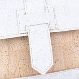 Cork Crossbody Bag Double-Sided – Natural Cork Vegan Bag with Detachable Strap