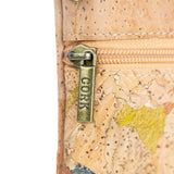 Cork Crossbody Bag with Triple Zippers BAGP-321-GH