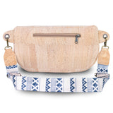 Cork Crossbody Belt Bag with Strap Options