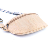 Cork Crossbody Belt Bag with Strap Options