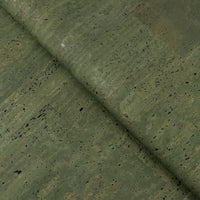 Dark Green Solid Cork Fabric Premium Eco | Corkadia