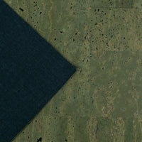 Dark Green Solid Cork Fabric Premium Eco | Corkadia