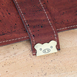 Natural Cork Crossbody Bag with Flap Closure
