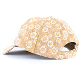 Women’s Cork Baseball Cap – Daisy Print Eco Style