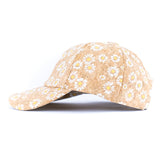 Women’s Cork Baseball Cap – Daisy Print Eco Style