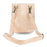 Cork Crossbody Phone Bag – Natural & Black Cork | Vintage Twist Lock