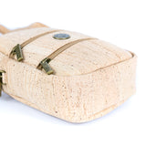 Cork Crossbody Phone Bag – Dual Zipper Vegan Sling Purse