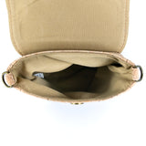 Natural Cork Crossbody Phone Bag with Vintage Turn Lock