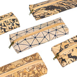 Cork Pencil Case Pack of 5 – Lightweight Eco-Friendly Zipper Pouches