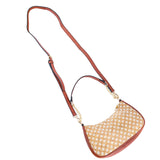 Bohemian Chic Printed Cork & Brown PU Leather Crossbody Bag BAG-2336-FGHI