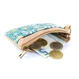 Small Cork Coin Purse with Key Ring