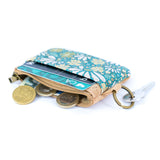Small Cork Coin Purse with Key Ring