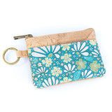 Small Cork Coin Purse with Key Ring