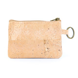 Small Cork Coin Purse with Key Ring