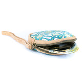 Square Cork Coin Purse with Wrist Strap