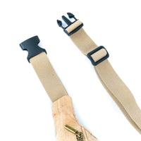 Natural Cork Waist Bag with Adjustable Strap – Lightweight Vegan Fanny Pack