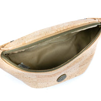 Natural Cork Waist Bag with Adjustable Strap – Lightweight Vegan Fanny Pack