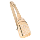 Cork Sling Bag with Adjustable Strap – Floral & Geometric Patterns BAG-2374