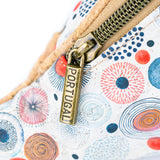 Colorful Cork Waist Bag – Vibrant Circular Print Sustainable Fanny Pack