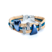 Geometric Ceramic Cork Bracelet | Handmade in Portugal   BR-476-MIX-5