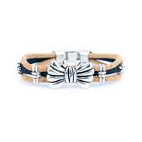 Natural Cork Bow Bracelet – Handmade Portuguese Cork Jewelry