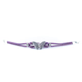 Butterfly Cork Bracelet – Handmade 3mm Portuguese Natural Cork Wire with Vintage Alloy Butterfly