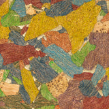 Colorful Mosaic Cork Fabric – Artistic Vegan Material for Designers