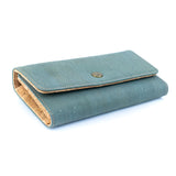 Women’s Natural Cork Long Wallet – Sustainable Vegan Wallet with Multiple Compartments