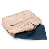 Cork Laptop Bag with Shoulder Strap - Vegan Leather Briefcase BAGP-262A