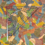 Colorful Mosaic Cork Fabric – Artistic Vegan Material for Designers