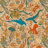 Under the Sea Cork Fabric – Marine Print Vegan Material