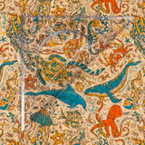 Under the Sea Cork Fabric – Marine Print Vegan Material