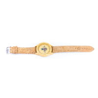 Corkadia Women's Bee Motif Cork Strap Watch - Natural & Unique