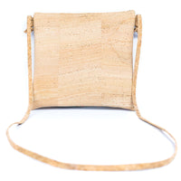 Cork Crossbody Bag with Dual Front Zippers – Compact & Sustainable BAGP-319