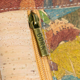 Cork Crossbody Bag with Dual Front Zippers – Compact & Sustainable BAGP-319