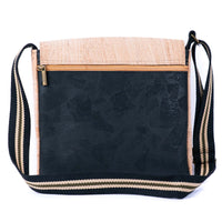 Corkadia Men's Natural & Black Cork Crossbody Bag