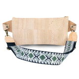 Cork Belt Bag with Interchangeable Strap - Vegan Leather Fanny Pack BAGP350A