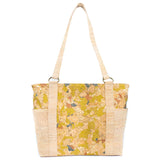 Cork Tote Bag with Zipper Pocket – Vegan Shoulder Handbag for Women BAGP-326