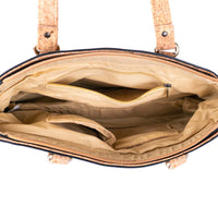 Vintage Style Printed Cork Handbag (NEW)