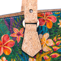 Vintage Style Printed Cork Handbag (NEW)