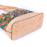 Vintage Style Printed Cork Handbag (NEW)