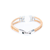 Turquoise Cork Bracelet Women - Handmade Eco