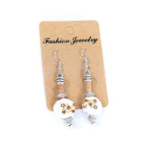 Portuguese Cork and Ceramic Earrings