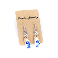 Handmade Cork and Ceramic Earrings